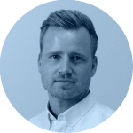 Portræt af Paw Becker.